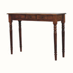 Louis 3 Drawer Console Table, Large - Chestnut Console Tables - Bokel Home