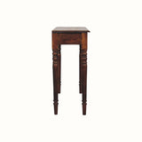 Louis Console Table with 3 Drawers, Large - Chestnut Console Tables - Bokel Home