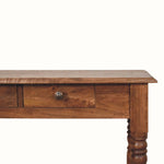 Louis Console Table with 3 Drawers, Large - Honey Caramel Console Tables - Bokel Home