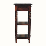 Louis Narrow Bedside Table, Small - Chestnut Bedside Tables - Bokel Home