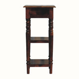 Louis Narrow Bedside Table, Small - Chestnut Bedside Tables - Bokel Home