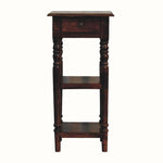 Louis Narrow Bedside Table, Small - Chestnut Bedside Tables - Bokel Home