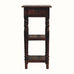 Louis Narrow Bedside Table, Small - Chestnut Bedside Tables - Bokel Home