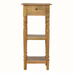 Louis Narrow Bedside Table, Small - Natural Bedside Tables - Bokel Home