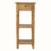 Louis Narrow Bedside Table, Small - Natural Bedside Tables - Bokel Home