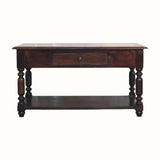 Louis Open Coffee Table with Drawers, Medium - Cherry Coffee Tables - Bokel Home