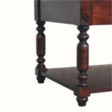 Louis Open Coffee Table with Drawers, Medium - Cherry Coffee Tables - Bokel Home