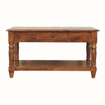 Louis Open Coffee Table with Drawers, Medium - Chestnut Coffee Tables - Bokel Home