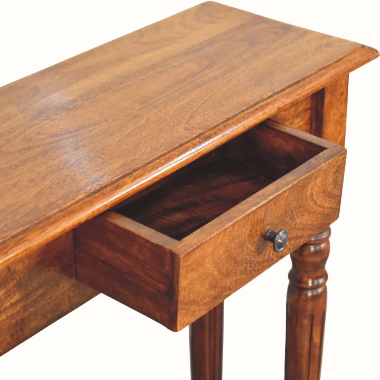 Louis Slim Console Table, Medium - Chestnut Console Tables - Bokel Home