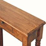 Louis Slim Console Table, Medium - Chestnut Console Tables - Bokel Home