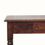 Louis Writing Desk, Medium - California Walnut Desks - Bokel Home