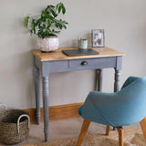 Louis Writing Desk, Medium - French Grey Desks - Bokel Home