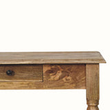 Louis Writing Desk, Medium - Natural Desks - Bokel Home