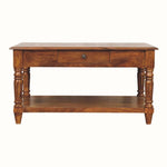 Louis Open Coffee Table with Drawers, Medium - Chestnut Coffee Tables Bokel Home
