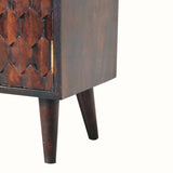 Marina Cabinet, Small - Light Walnut - Bokel Home
