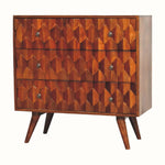 Marina Chest of Drawers, Medium - Chestnut - Bokel Home
