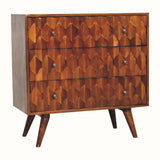 Marina Chest of Drawers, Medium - Chestnut - Bokel Home