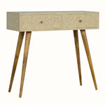 Marlo Floral Bone Inlay Console Table Console Tables - Bokel Home