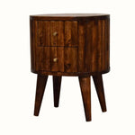 Mellen Bedside Table, Small - Chestnut Bedside Tables - Bokel Home