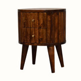 Mellen Bedside Table, Small - Chestnut Bedside Tables - Bokel Home
