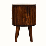 Mellen Bedside Table, Small - Chestnut Bedside Tables - Bokel Home