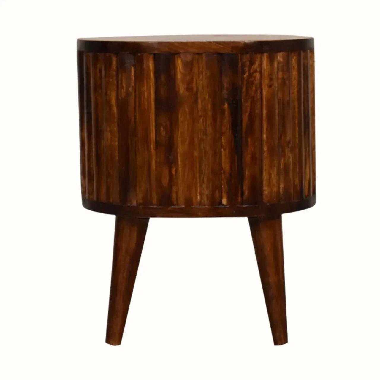 Mellen Bedside Table, Small - Chestnut Bedside Tables - Bokel Home
