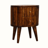 Mellen Bedside Table, Small - Chestnut Bedside Tables - Bokel Home
