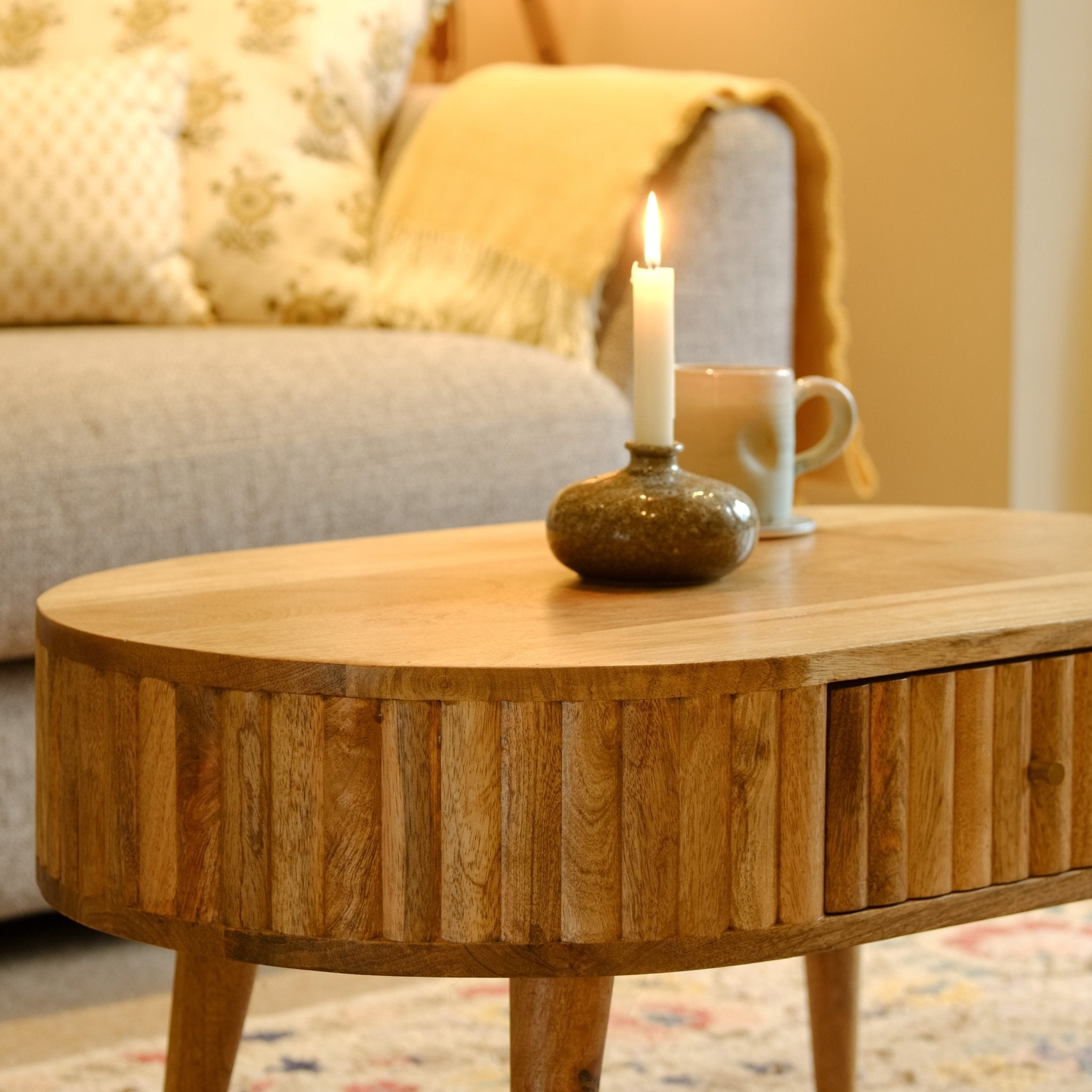 Mellen Coffee Table - Natural Coffee Tables - Bokel Home