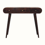 Merrill Dressing Table with Foldable Mirror, Medium - California Walnut