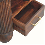 Merrick Fluted Coffee Table - California Walnut Coffee Tables - Bokel Home