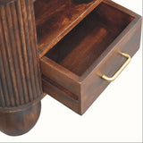Merrick Fluted Coffee Table - California Walnut Coffee Tables - Bokel Home