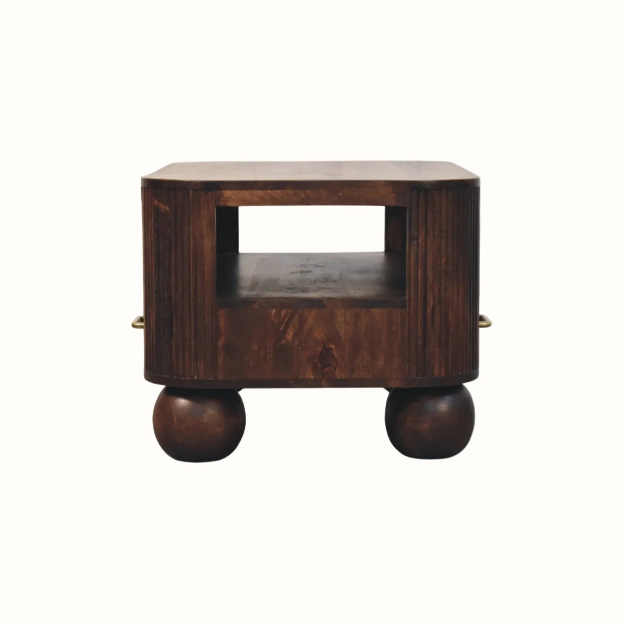 Merrick Fluted Coffee Table - California Walnut Coffee Tables - Bokel Home