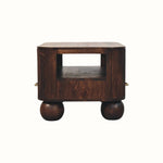 Merrick Fluted Coffee Table - California Walnut Coffee Tables - Bokel Home