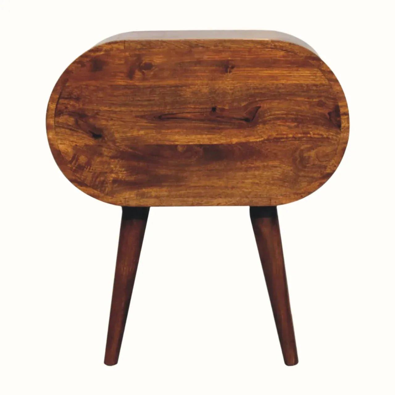 Merrill 2 Drawer Bedside Table, Large - Chestnut Bedside Tables - Bokel Home