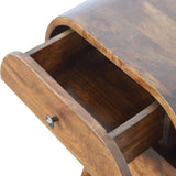 Merrill 2 Drawer Bedside Table, Medium - Chestnut Bedside Tables - Bokel Home