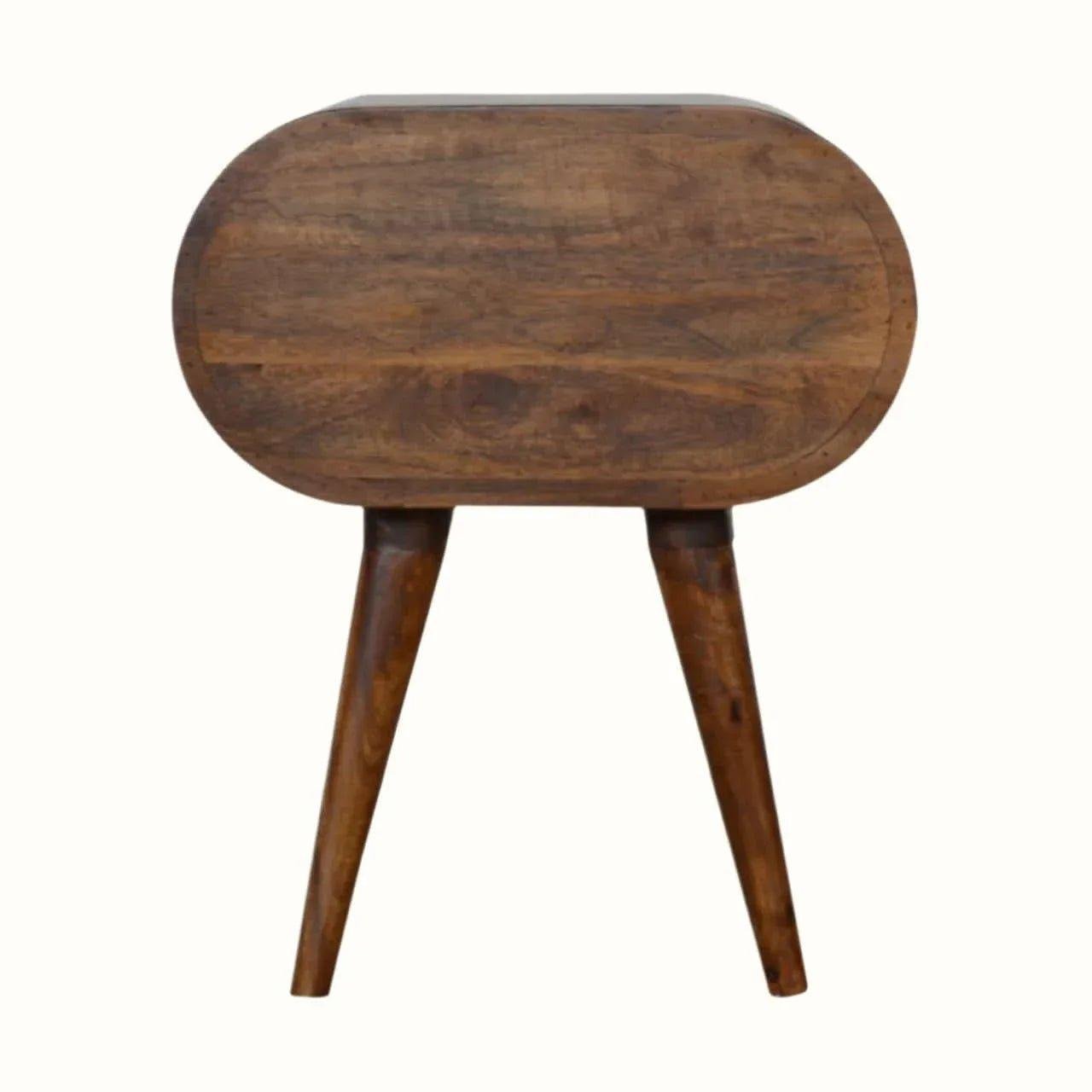 Merrill 2 Drawer Bedside Table, Medium - Chestnut Bedside Tables - Bokel Home