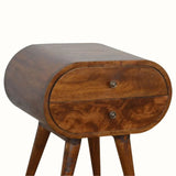 Merrill 2 Drawer Bedside Table, Medium - Chestnut Bedside Tables - Bokel Home