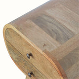 Merrill 2 Drawer Bedside Table, Medium - Natural Bedside Tables - Bokel Home
