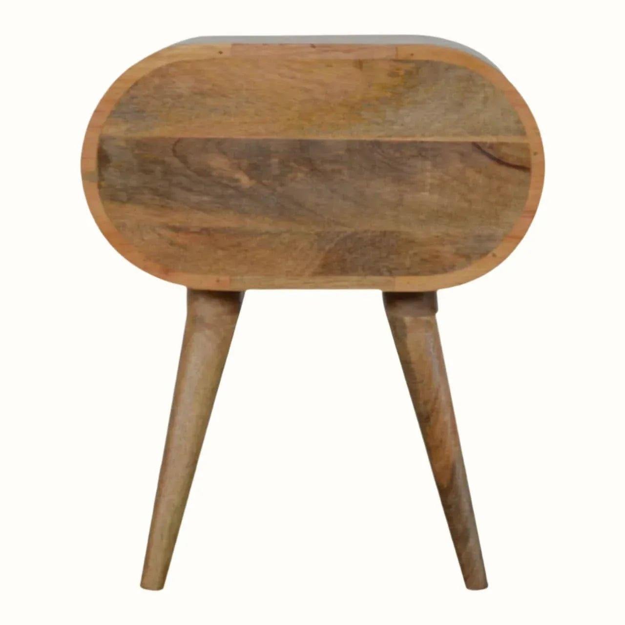 Merrill 2 Drawer Bedside Table, Medium - Natural Bedside Tables - Bokel Home