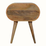 Merrill 2 Drawer Bedside Table, Medium - Natural Bedside Tables - Bokel Home