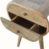 Merrill 2 Drawer Bedside Table, Medium - Natural Bedside Tables - Bokel Home