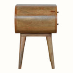 Merrill 2 Drawer Bedside Table, Medium - Natural Bedside Tables - Bokel Home