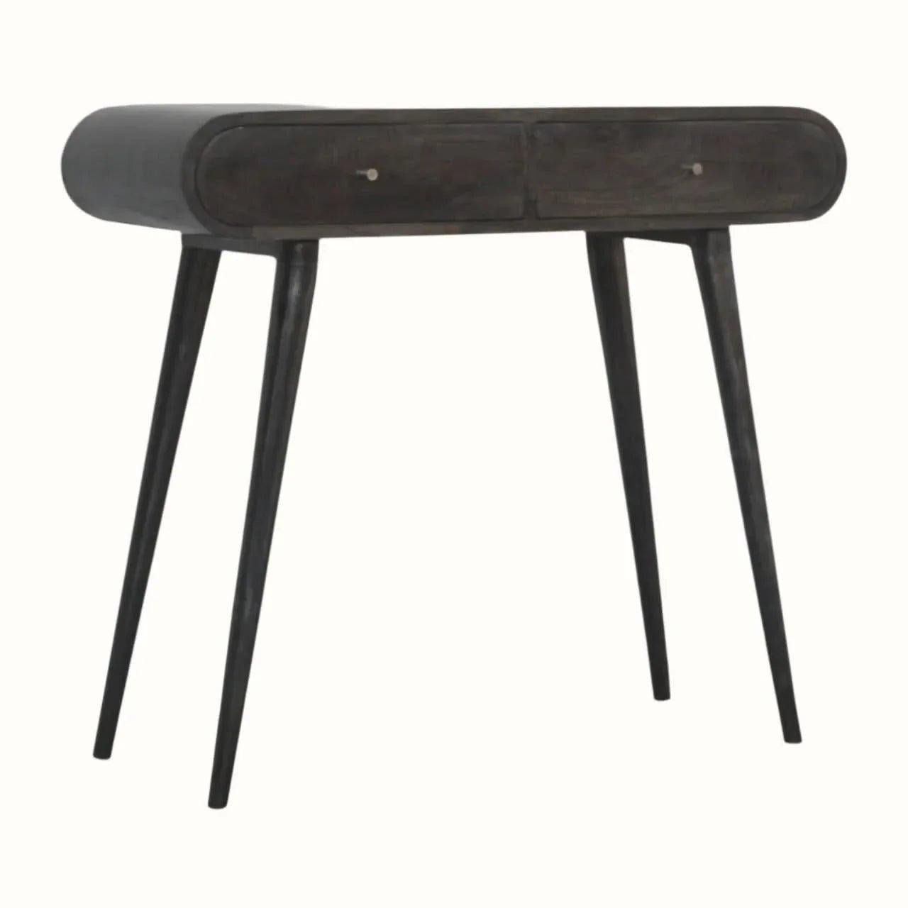 Merrill 2 Drawer Console Table - Ash Black Console Tables - Bokel Home