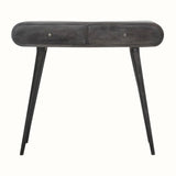 Merrill 2 Drawer Console Table - Ash Black Console Tables - Bokel Home