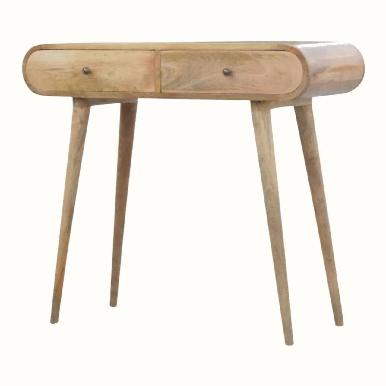 Merrill 2 Drawer Console Table - Natural Console Tables - Bokel Home