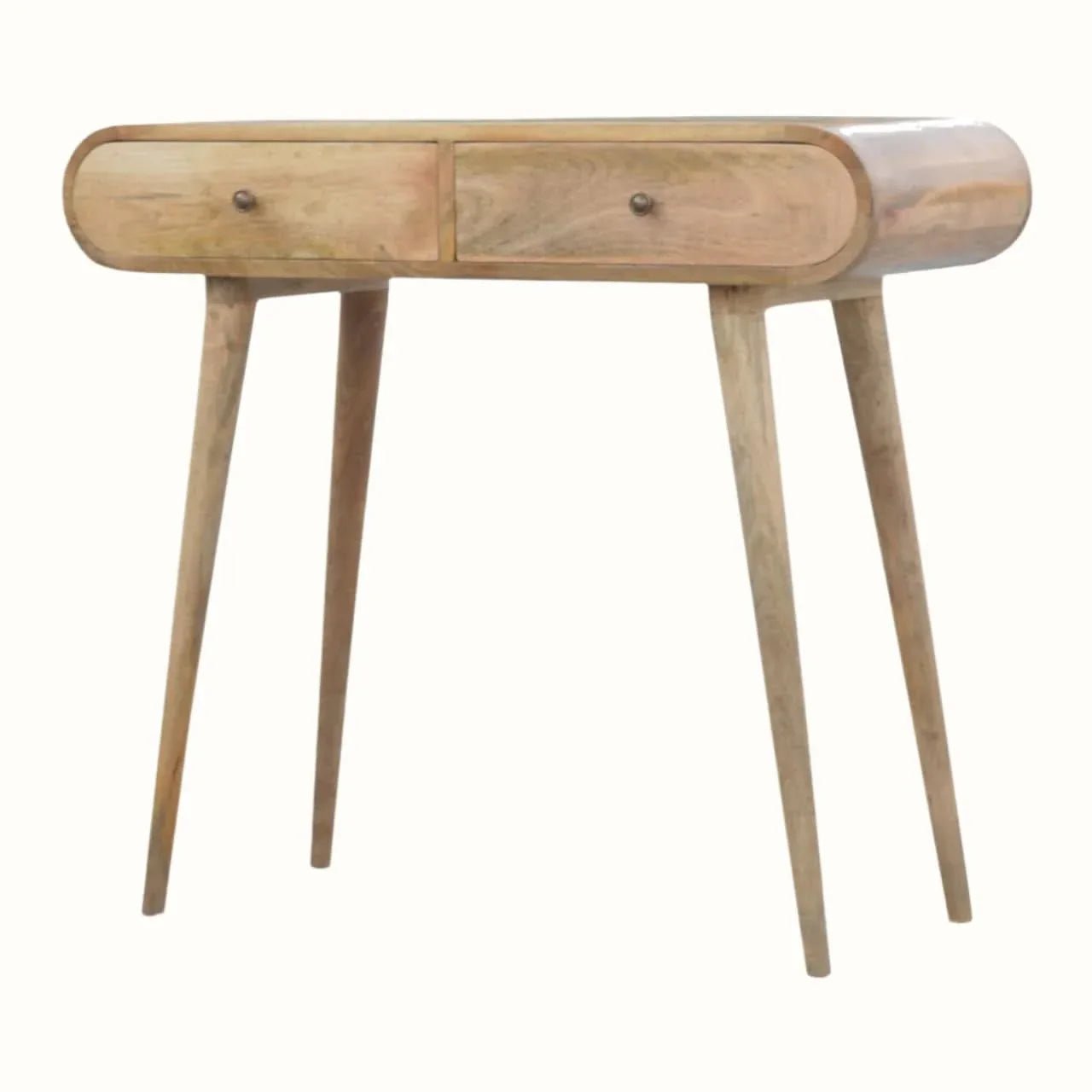 Merrill 2 Drawer Console Table - Natural Console Tables - Bokel Home