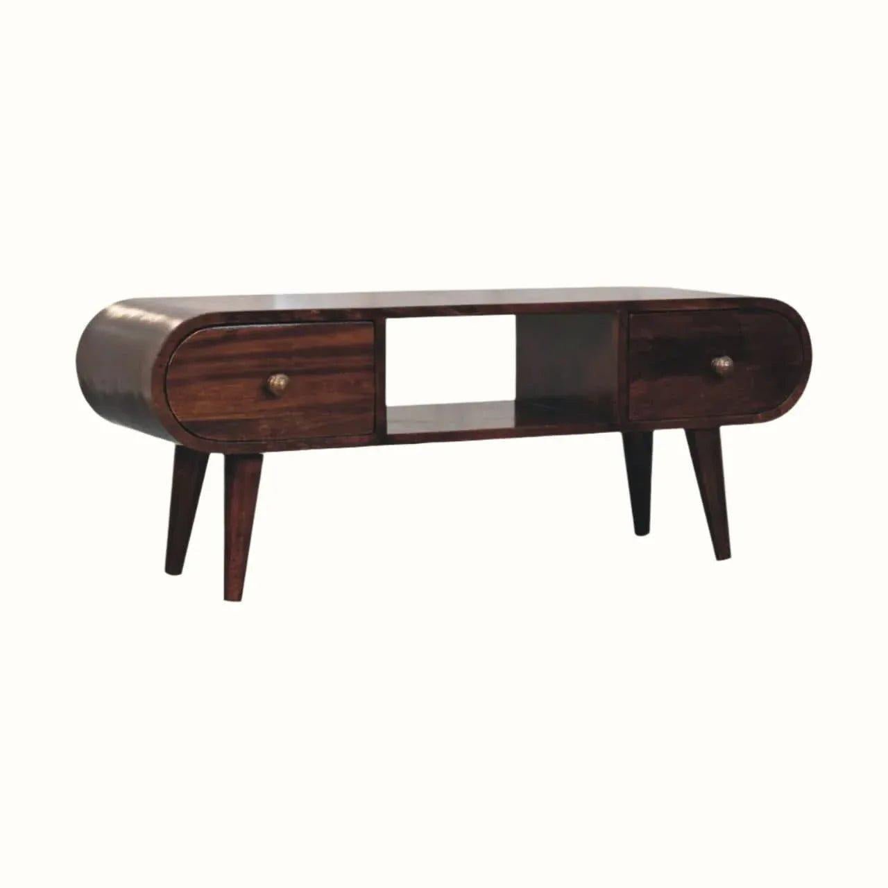 Merrill 2 Drawer Media Unit - California Walnut TV Stands - Bokel Home