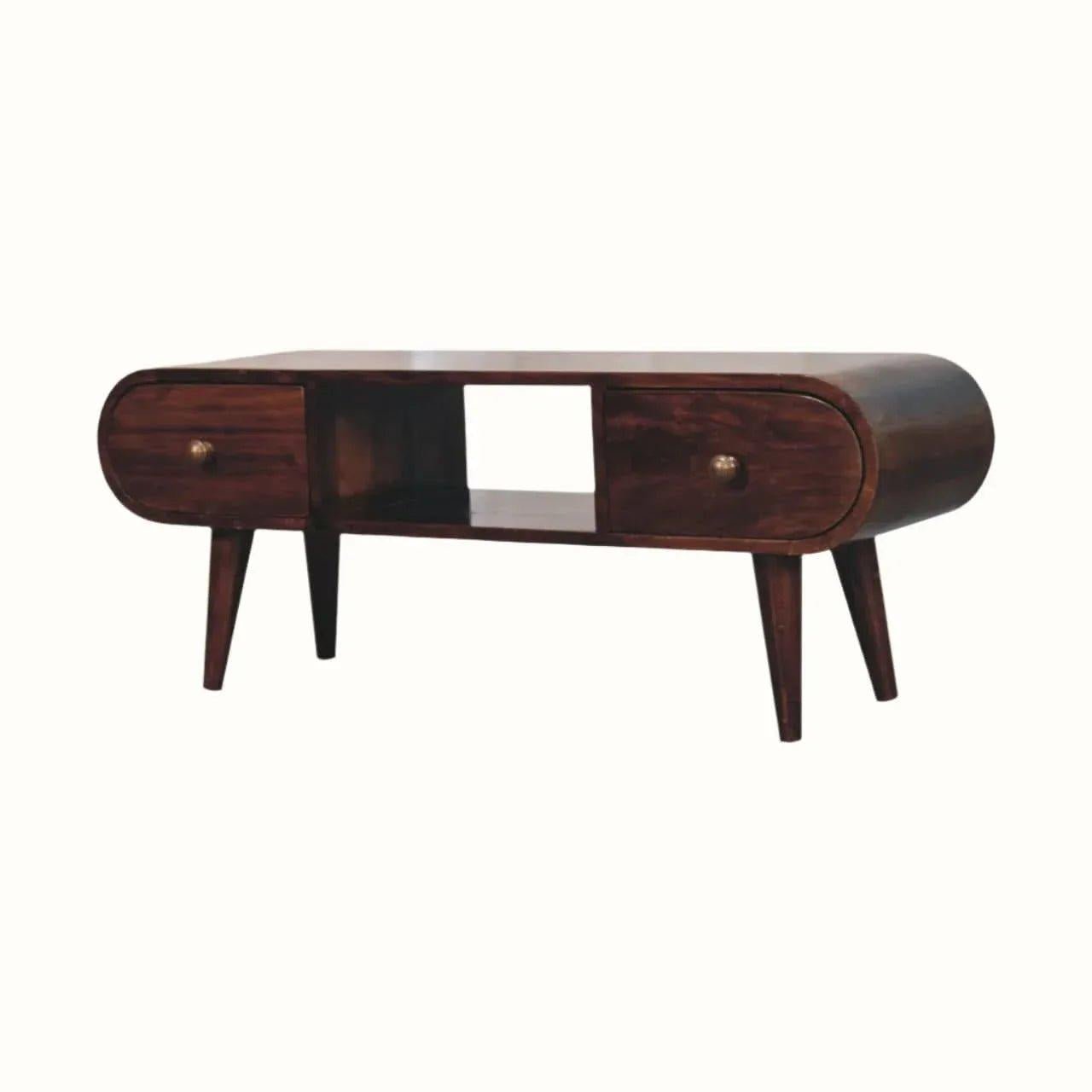Merrill 2 Drawer Media Unit - California Walnut TV Stands - Bokel Home