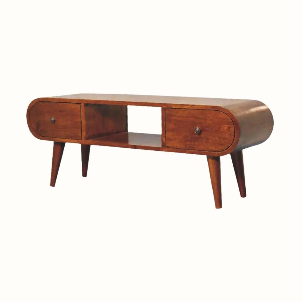 Merrill 2 Drawer Media Unit - Chestnut TV Stands - Bokel Home
