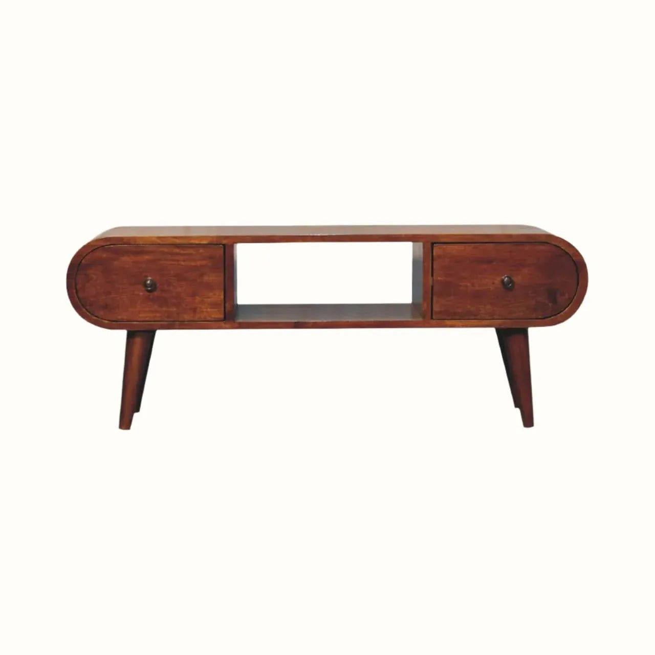 Merrill 2 Drawer Media Unit - Chestnut TV Stands - Bokel Home